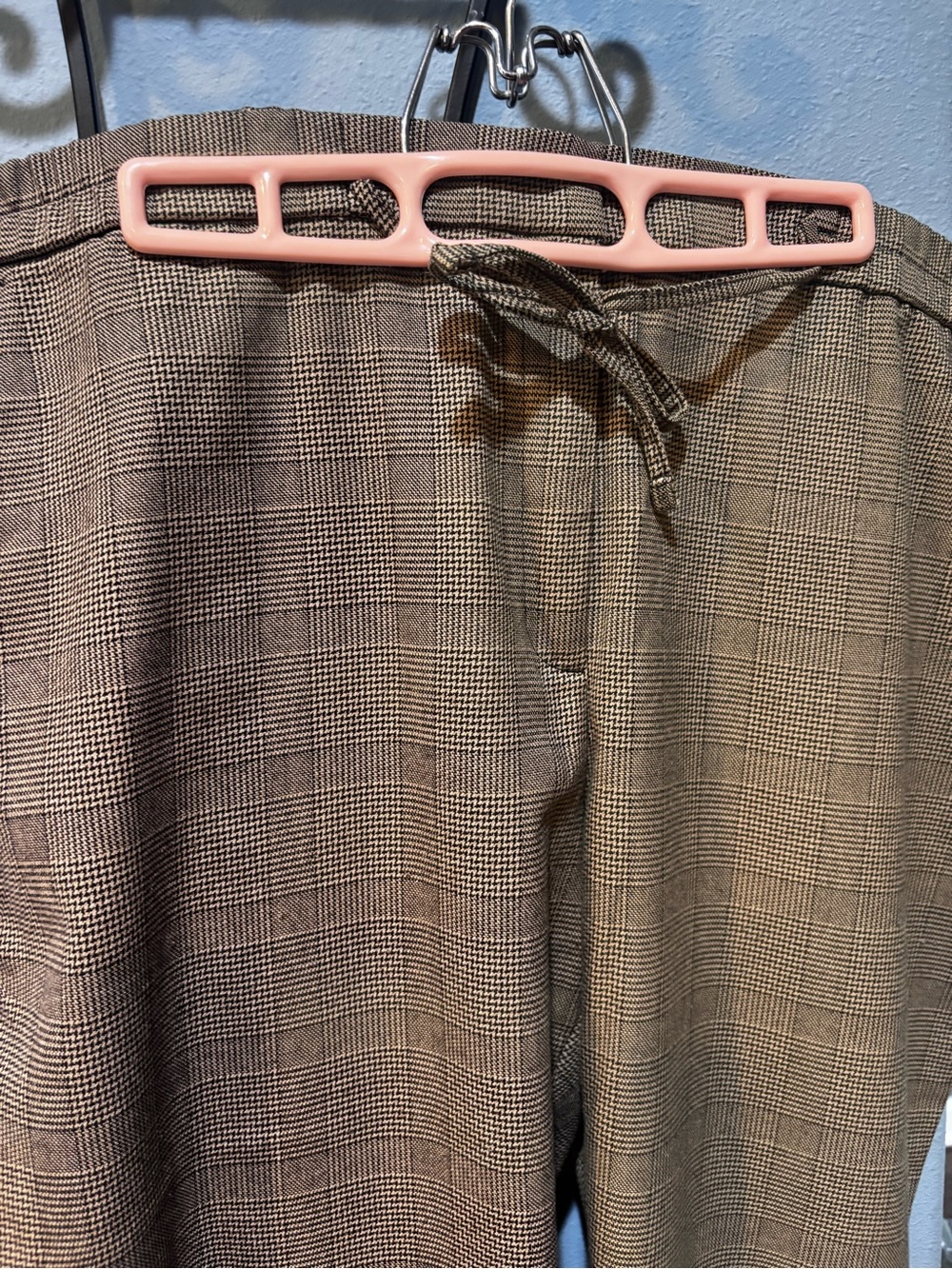 J Jill  XLP Brown plaid  Wide-Leg Trousers / pants excellent condition